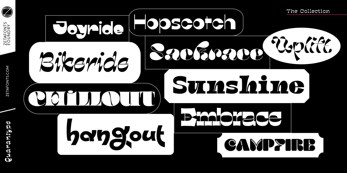 Пример шрифта Quarantype Sunshine